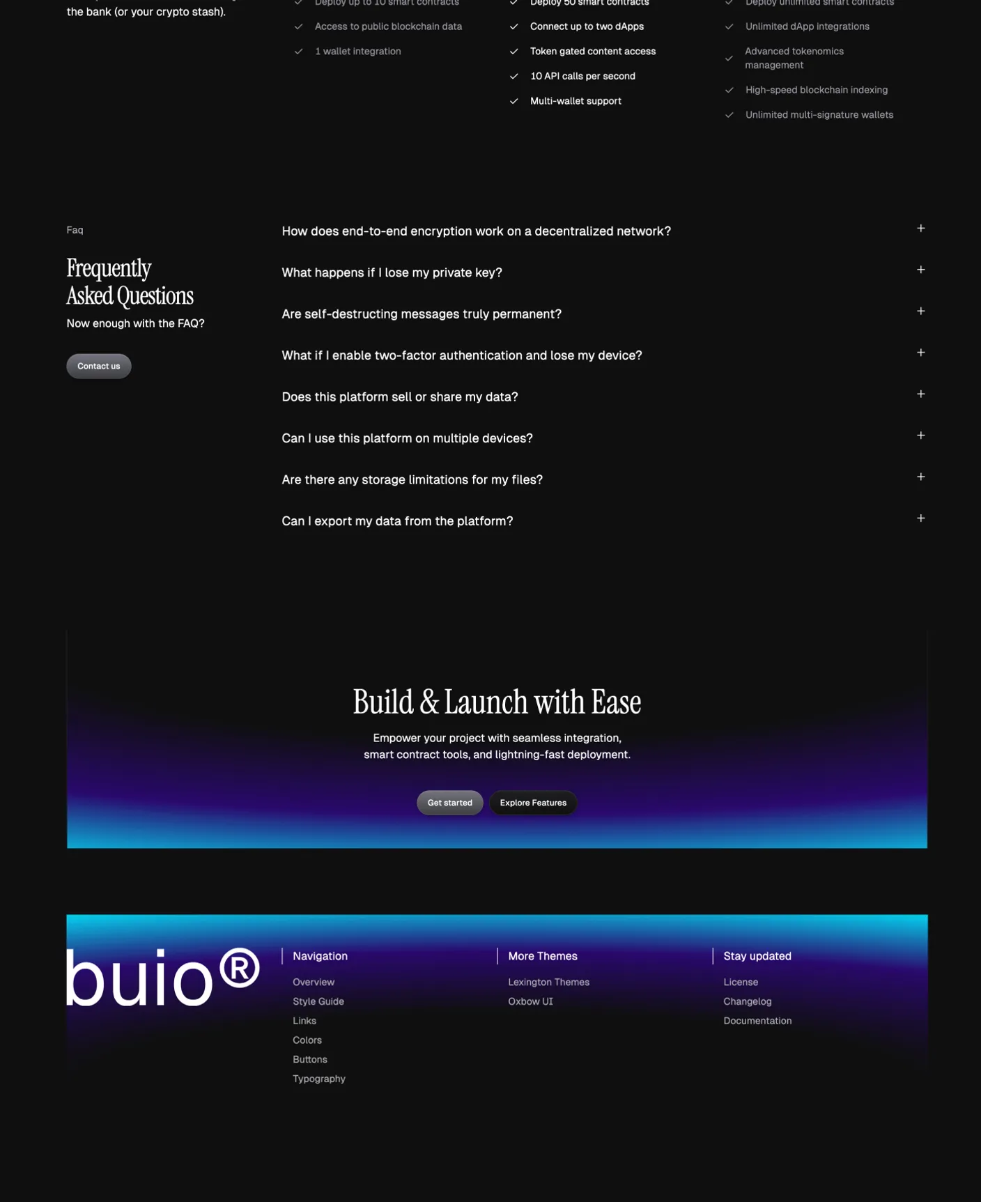 Buio page preview