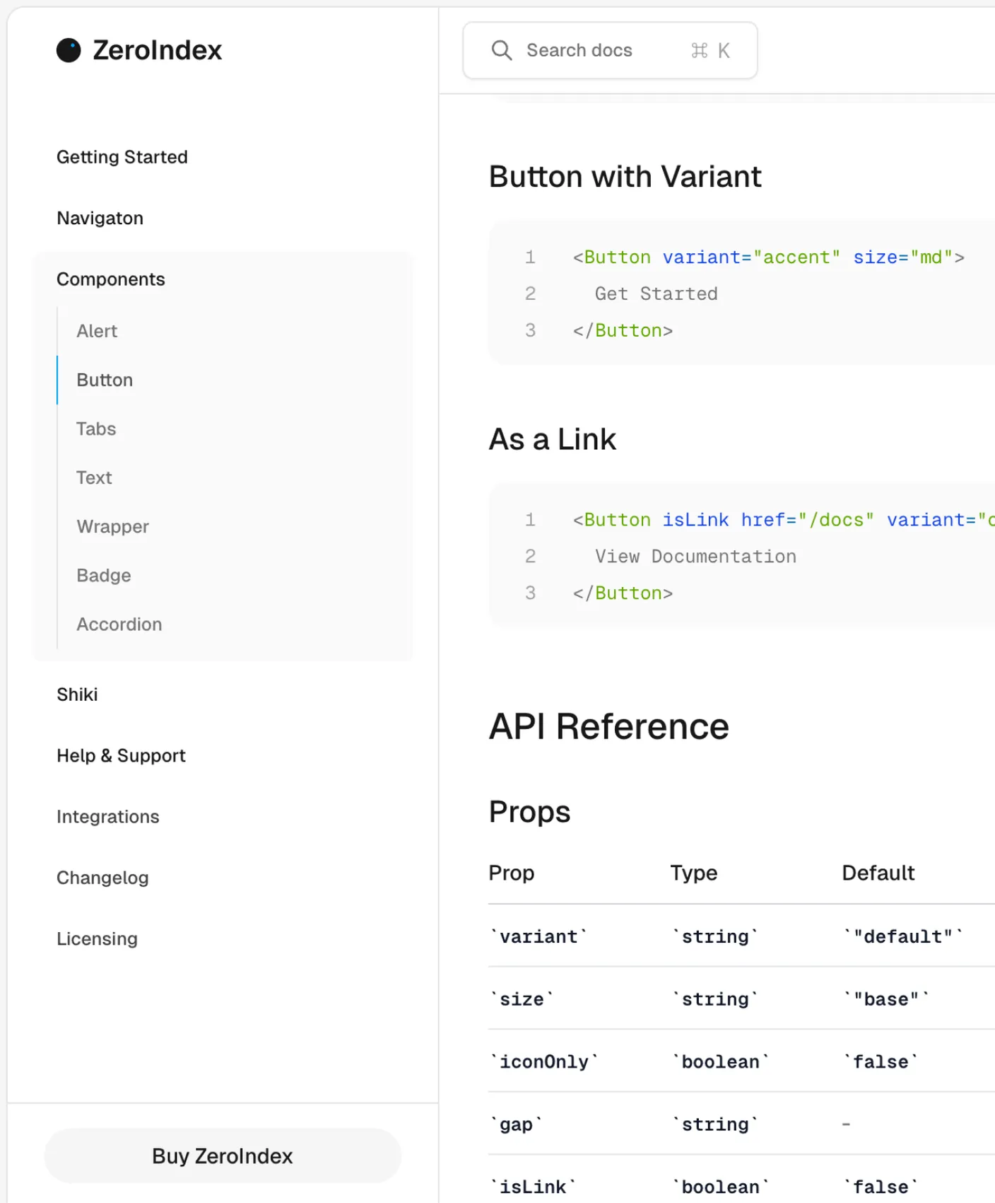 Zeroindex page preview