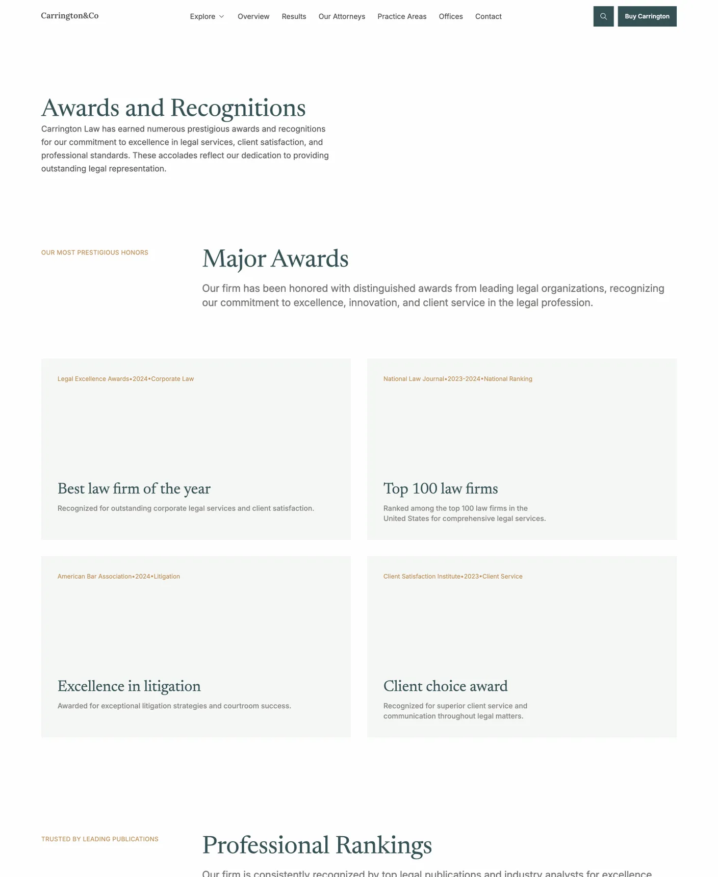 Carrington page preview