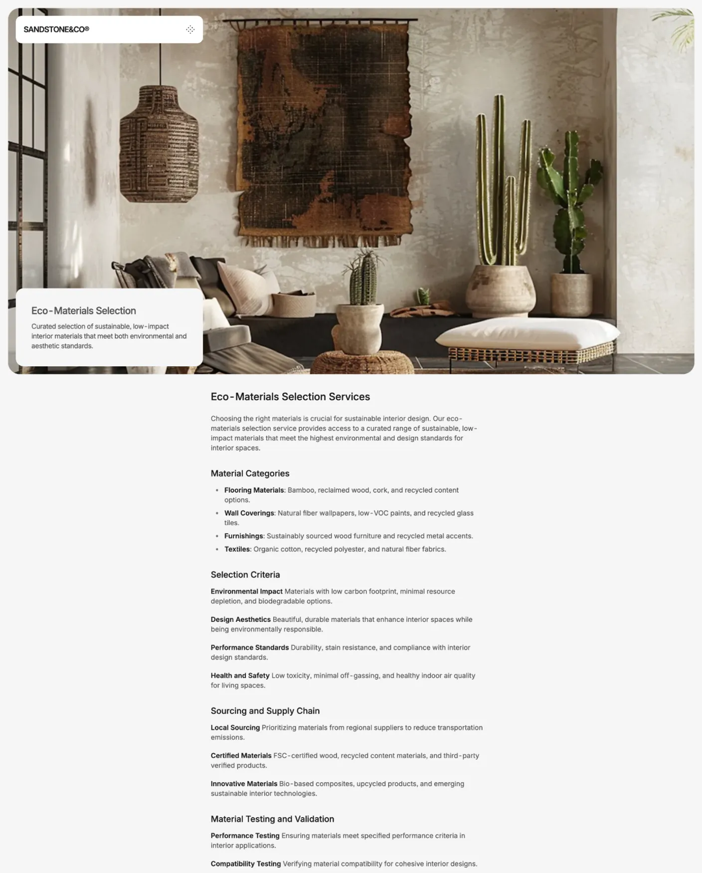 Sandstone responsive layout on mobile