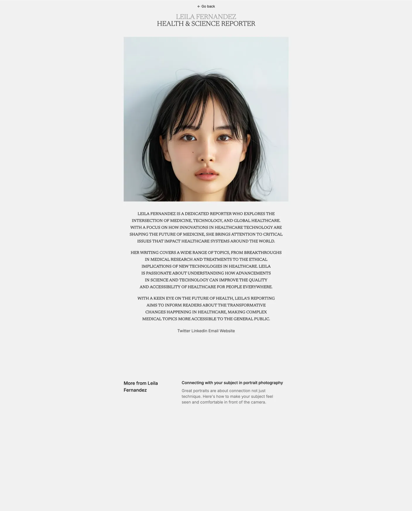 Semplice page preview