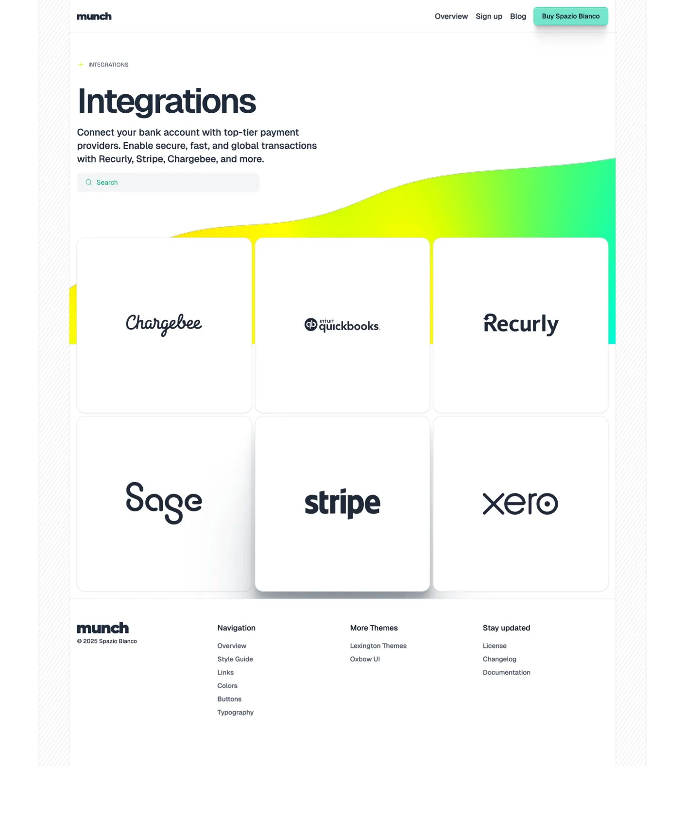 Spazio Bianco page preview