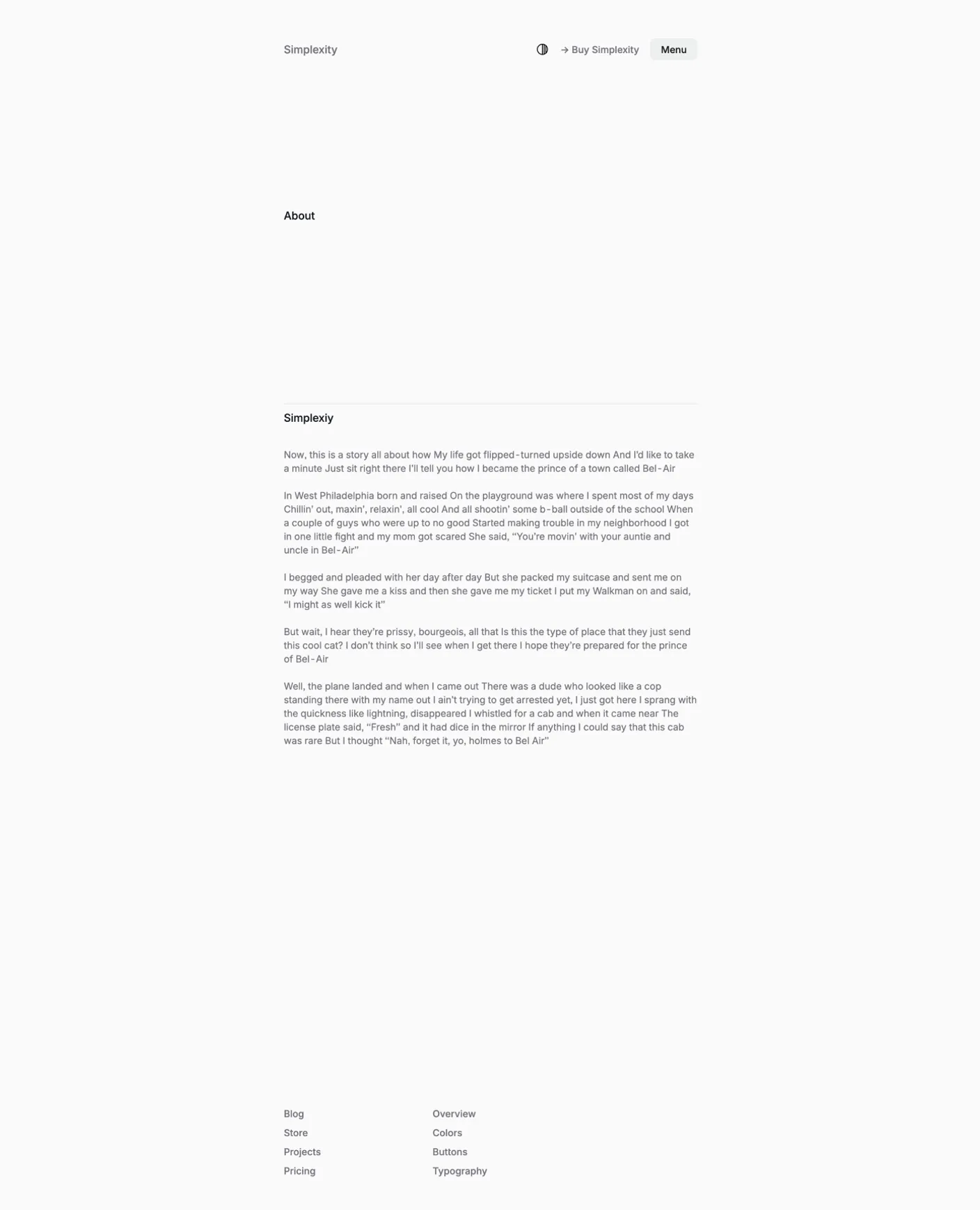 Simplexity page preview