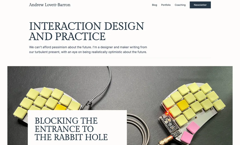 Andrew Lovett-Barron website preview