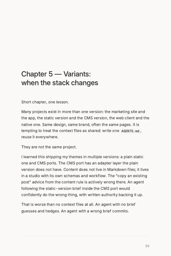 Opening page of chapter 5: When the stack changes