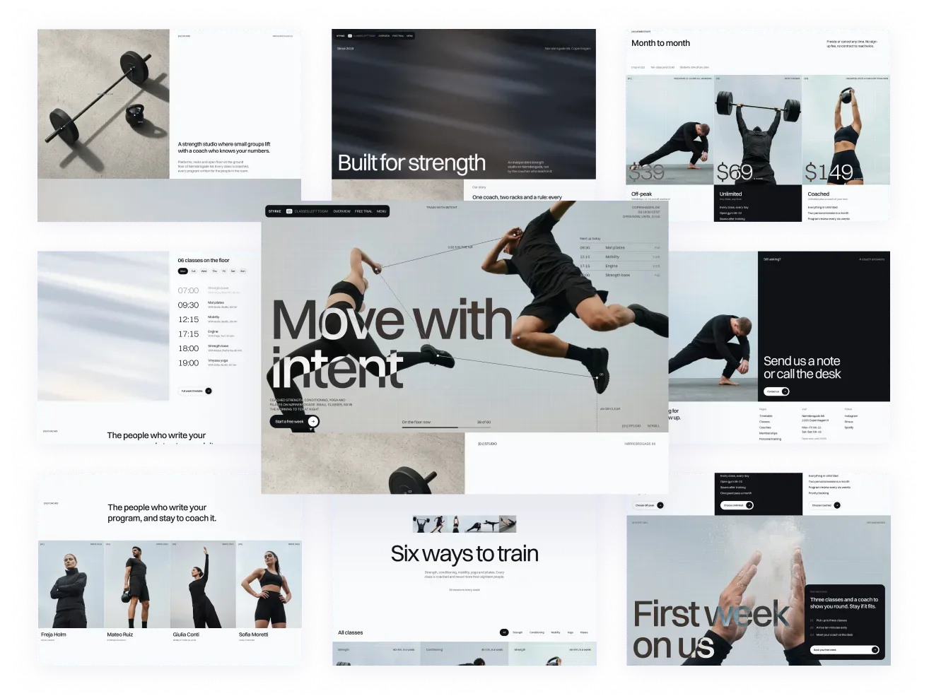 Coleman gym website template built with Astro and Tailwind CSS