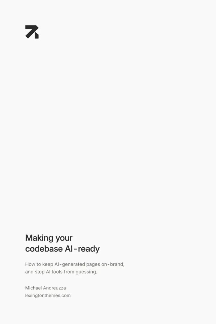 Cover of Making Your Codebase AI-Ready by Michael Andreuzza