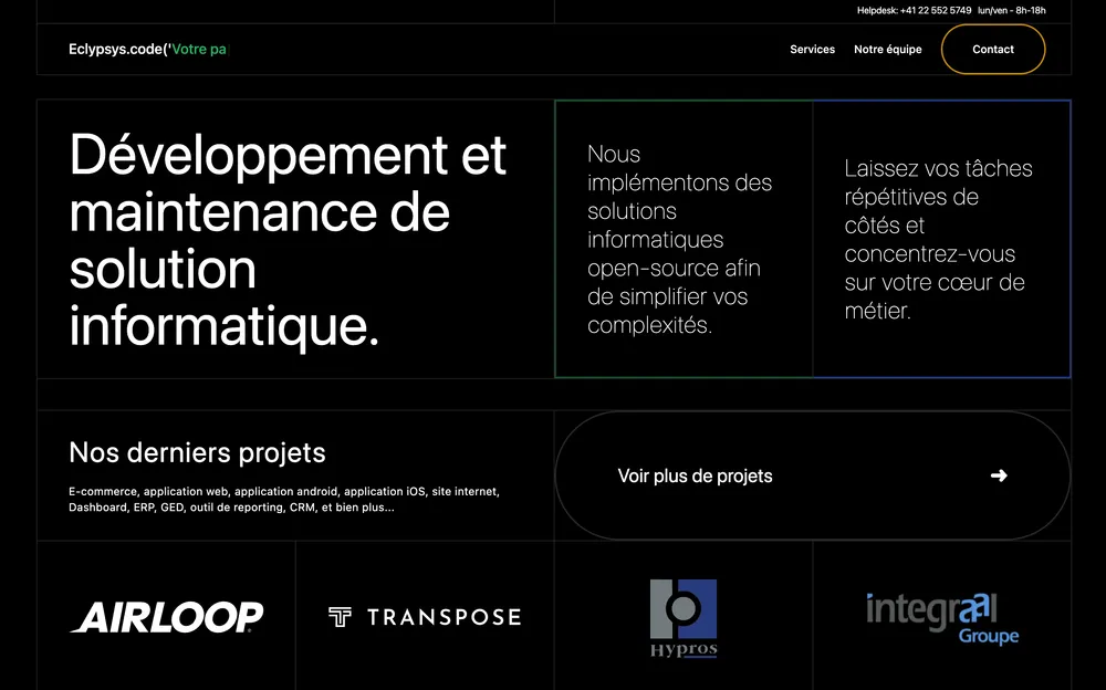 Eclypsys website preview