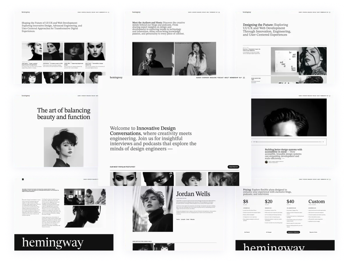 Hemingway theme preview