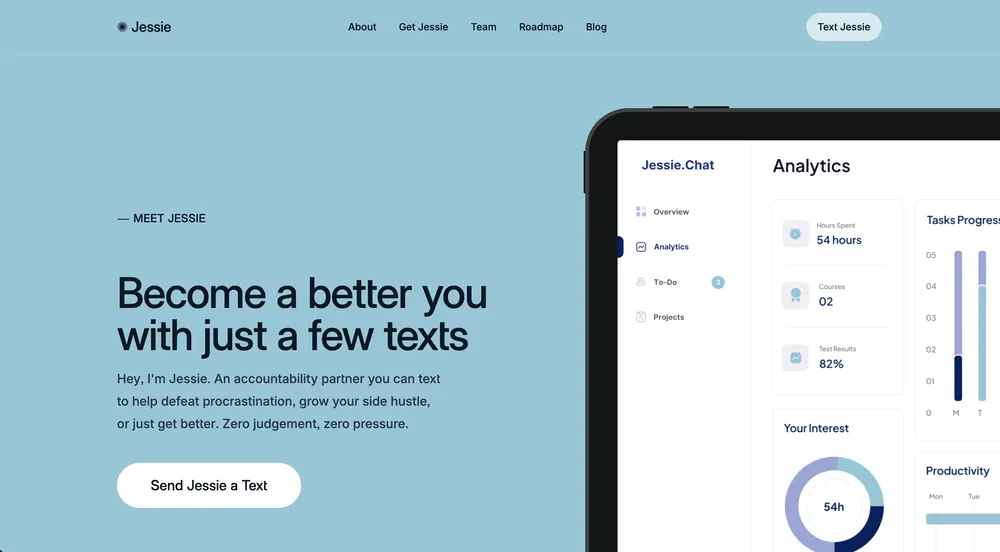 Jessie website preview