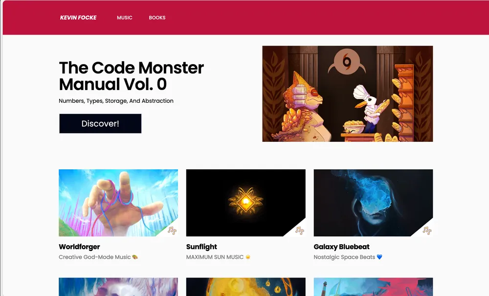 Kevin Focke website preview