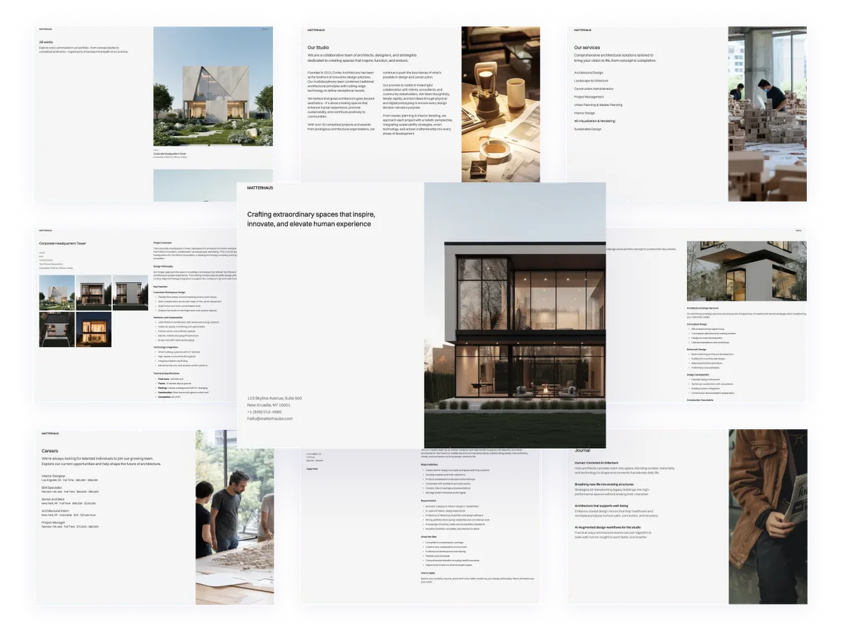 Matterhaus theme preview