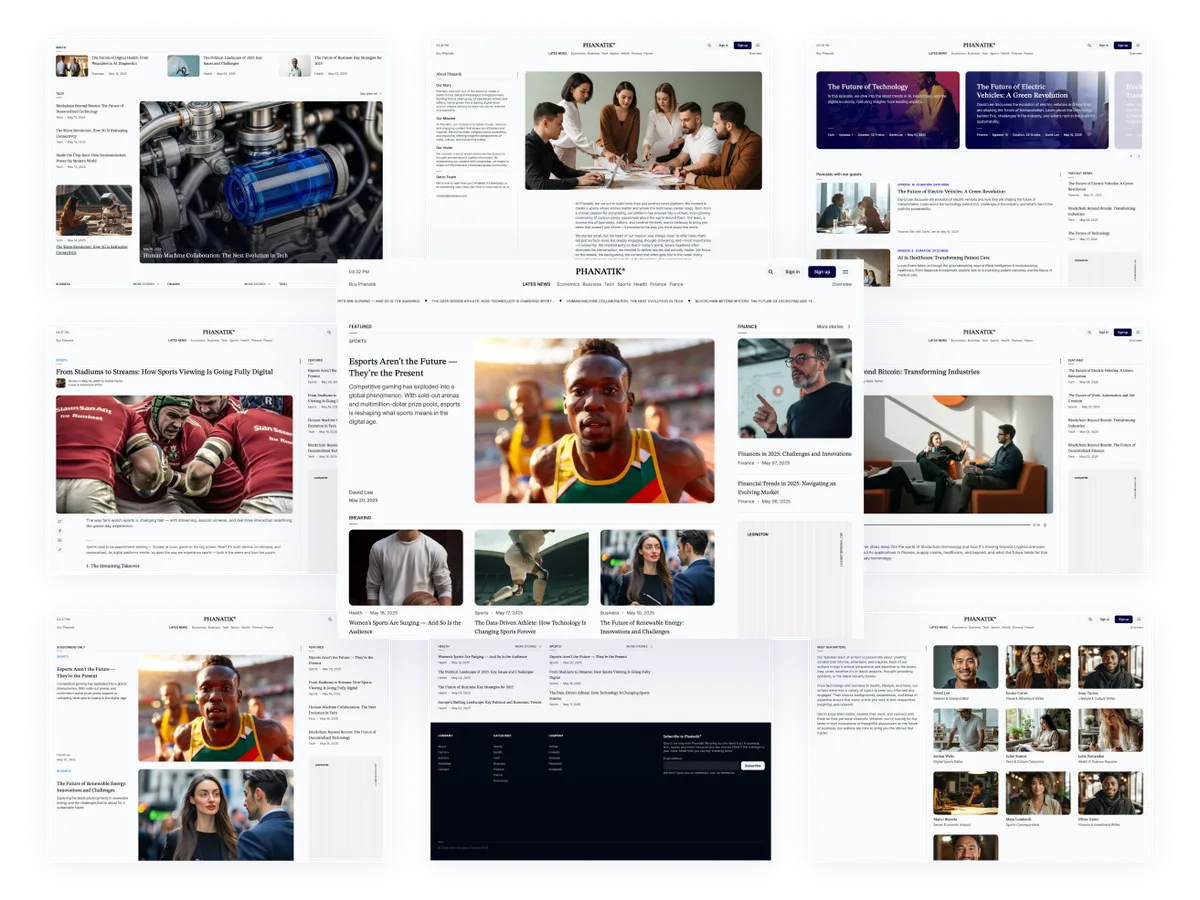 Phanatik theme preview