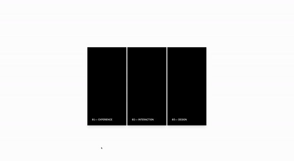 The image appears to be an animated graphic showcasing a set of three panels or cards 